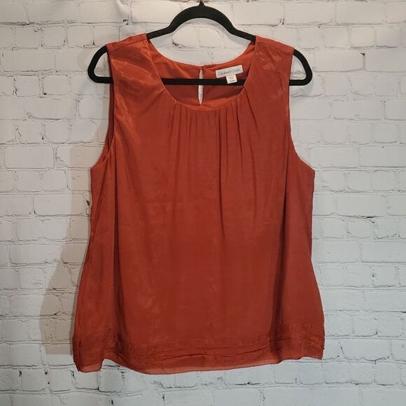 Coldwater Creek orange tank top size XL - Picture 1 of 9